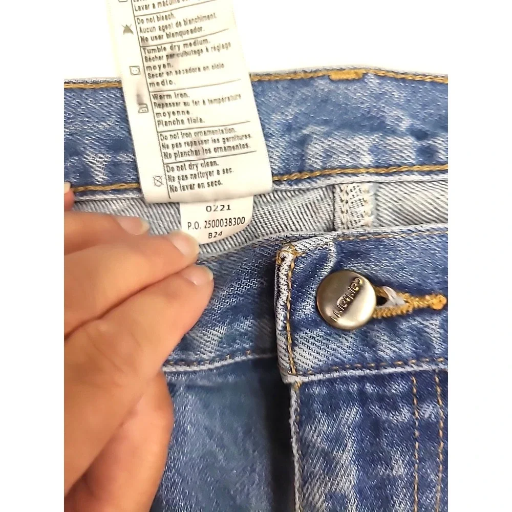 Mens Carhartt Jeans 38x32 Relaxed Fit High Rise Blue Bootcut